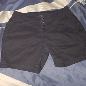 Black high waisted shorts